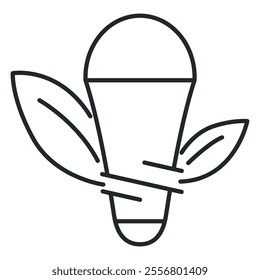 Ecology line art icon, nature and environment. Protection, planet care, natural recycling power. Vector ecology line art illustration