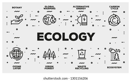 ECOLOGY LINE ICON SET