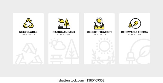 ECOLOGY LINE ICON SET