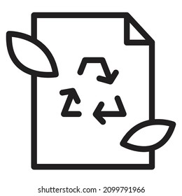 ecology line icon set design 