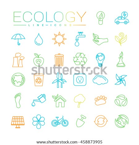 Ecology Line Icons