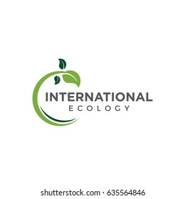 ecology logo icon vector template