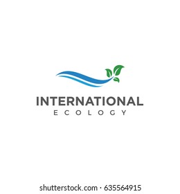 ecology logo icon vector template