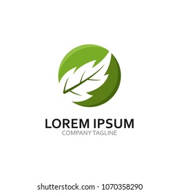 ecology logo modern leaf icon illustration