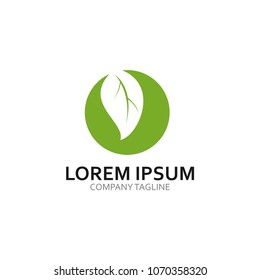 ecology logo modern leaf icon illustration
