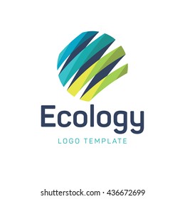 Plantilla de logotipo de ecología