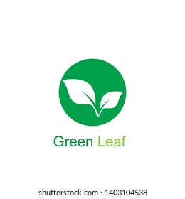 Ecology logo template vector icon illustration