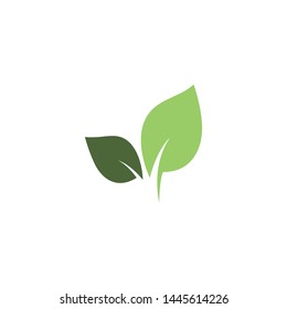 Ecology logo template vector icon illustration