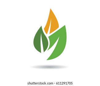 Ecology logo template vector illustration