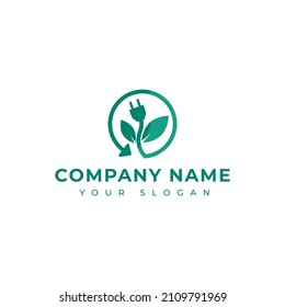 plantilla de diseño de vector de logotipo de ecología