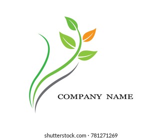 Ecology logo vector icon