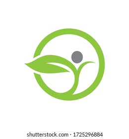 Ecology logo vector icon design