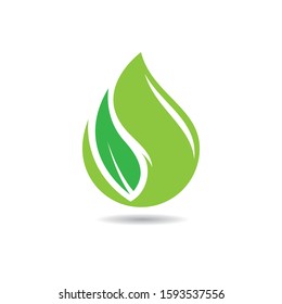 Ecology logo vector icon illustration design