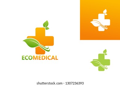 Ecology Medical Logo Template Design Vector, Emblem, Design Concept, Creative Symbol, Icon