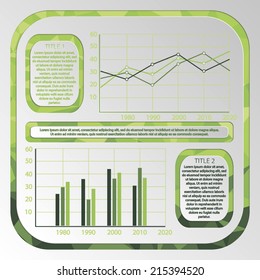 Ecology metaball vector infographics