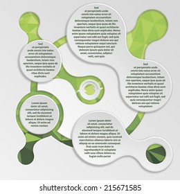 Ecology metaball vector infographics