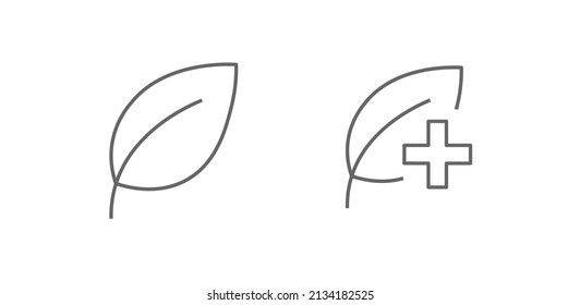 Ecología mínima línea delgada conjunto de iconos. Colección de iconos de esquema. Ilustración vectorial simple