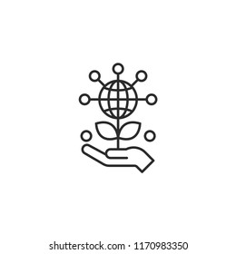 Ecology Modern Simple Vector Icon