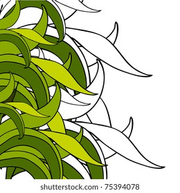 Ecology Nature Background, Vector Illustration