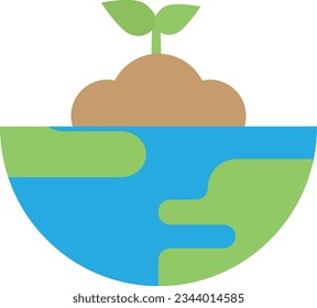 Ecology Nature Environment  Flat Illustration