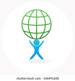 Ecology, nature and environment icon vector