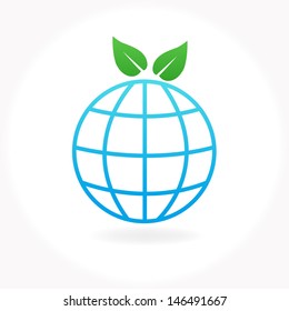 Ecology, nature and environment icon vector