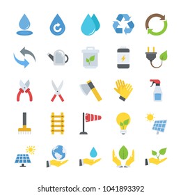 Ecology and Nature Flat Vectors Set