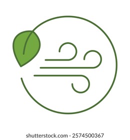 Ecology and Nature Green Icon. Concept of Green Technology, Climate Change, Environmental Sustainability Symbol in Minimal Style. Editable Stroke Vector Illustration Line Icon