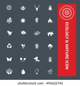
Ecology and nature icon set. vector