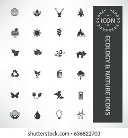 Ecology and nature icon set,clean vector