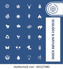 Ecology and nature icon set,clean vector