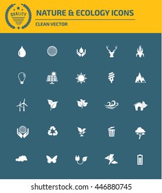 
Ecology and nature icon set,vector