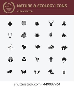 Ecology and nature icon set,vector
