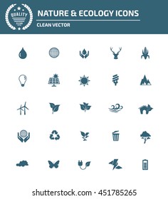 Ecology and nature icon set,vector