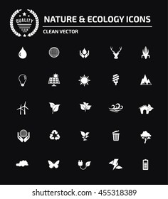 
Ecology and nature icon set,vector