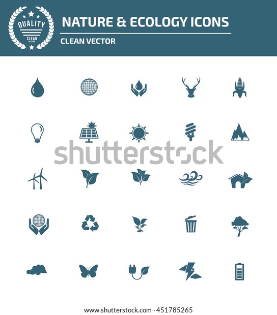 Ecology and nature icon\
set,vector