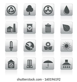 Ecology and nature icons -vector icon set
