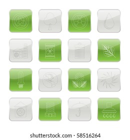 Ecology and nature icons -vector icon set