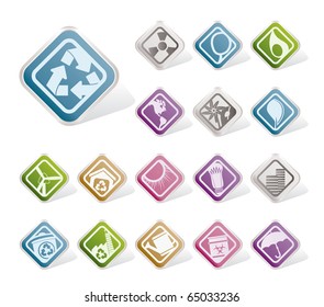 Ecology and nature icons icons - vector icon set