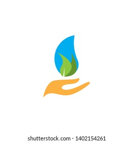 Ecology nature leaf logo vector