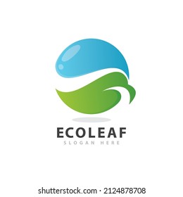 Elemento de logotipo de la naturaleza ecológica vector 