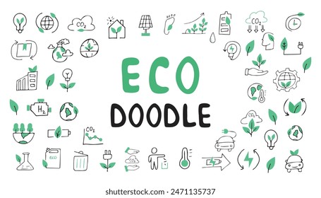 ecology. nature. protection of nature. trees. water. petrol. pack. biodegradable items. preserve nature. environment protection. EPS 10. on a white background. black color. lines. doodle. actual. curr