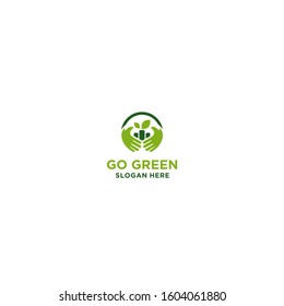 Ecology nature vector logo concept.