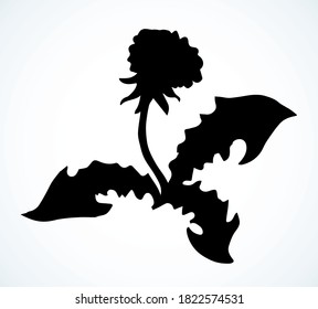 Ecology organic fresh prime seed bouquet decor set on light paper text space backdrop. Freehand outline black color ink pen hand drawn eco object emblem design in retro art doodle style. Close up view