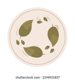 ecology and organic icon isolated