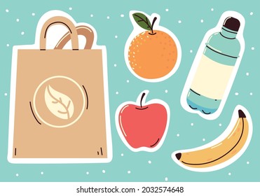 ecology organic and reuse set