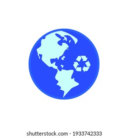 Ecology over white Free Vector illustration