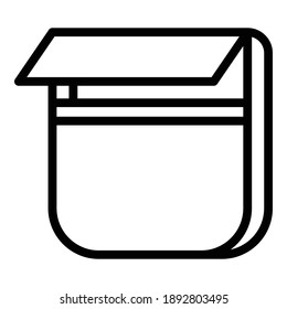 Ecology pack icon. Outline ecology pack vector icon for web design isolated on white background