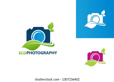 Ecology Photography Logo Template Design Vector, Emblem, Design Concept, Creative Symbol, Icon