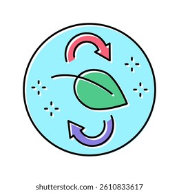 ecology planet color icon vector. ecology planet sign. isolated symbol illustration
